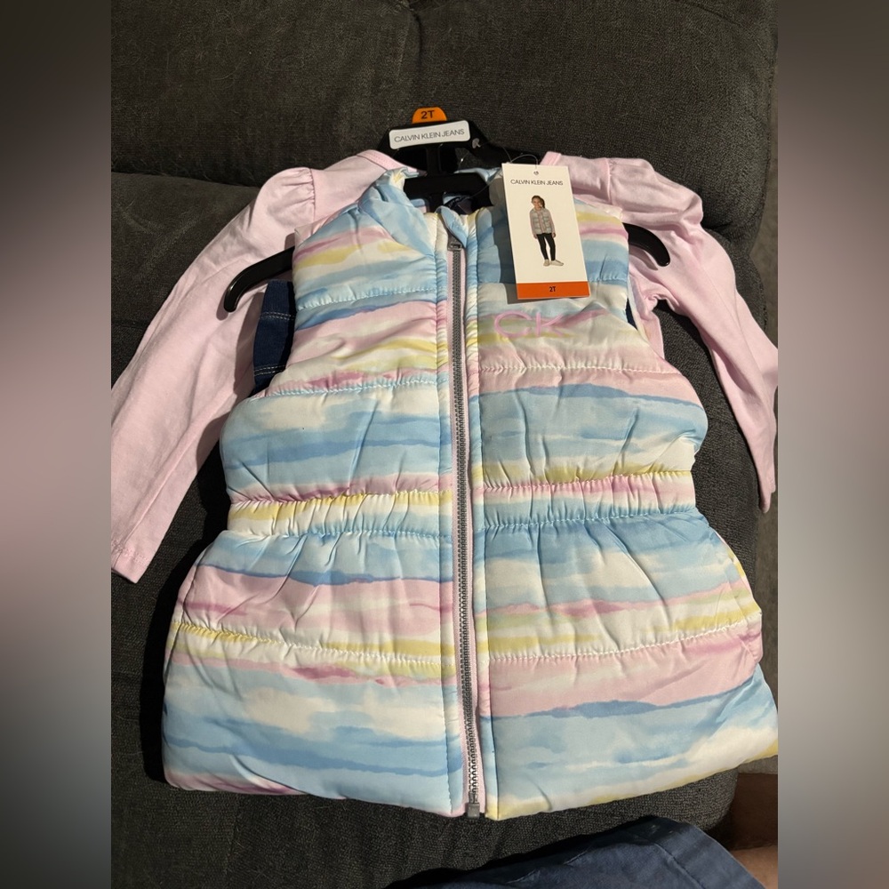 Calvin Klein 3 Piece Set - Vest, Shirt, and Jeans NWT - Picture 1 of 5